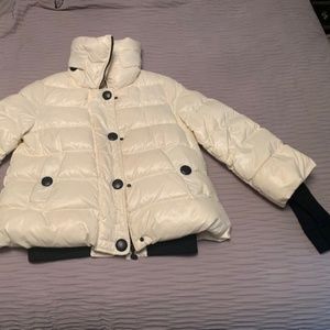 MONCLER TULSA Ivory Women Puffer Down Jacket Coat